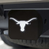 University of Texas Hitch Cover - Chrome on Black