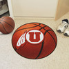 27" University of Utah Basketball Style Round Mat
