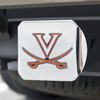 University of Virginia Color Hitch Cover - Chrome