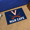 19" x 30" University of Virginia Man Cave Starter Navy Blue Rectangle Mat