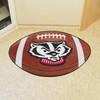 20.5" x 32.5" University of Wisconsin Badgers Football Shape Mat