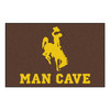 19" x 30" University of Wyoming Man Cave Starter Brown Rectangle Mat