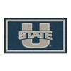 3' x 5' Utah State University Navy Blue Rectangle Rug