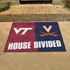 33.75" x 42.5" Virginia Tech / Virginia House Divided Rectangle Mat
