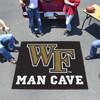 59.5" x 71" Wake Forest University Man Cave Tailgater Black Rectangle Mat