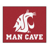 59.5" x 71" Washington State University Man Cave Tailgater Red Rectangle Mat