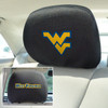 West Virginia University Car Headrest Cover, Set of 2