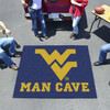 59.5" x 71" West Virginia University Man Cave Tailgater Navy Blue Rectangle Mat
