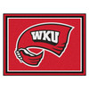 8' x 10' Western Kentucky University Red Rectangle Rug