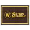 5' x 8' Western Michigan University Brown Rectangle Rug