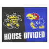 33.75" x 42.5" Wichita State / Kansas House Divided Rectangle Mat
