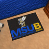19" x 30" Montana State University Billings Black Rectangle Starter Mat