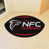 20.5" x 32.5" Atlanta Falcons 2016 NFC Champions Football Shape Mat