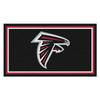 3' x 5' Atlanta Falcons Black Rectangle Rug