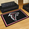 59.5" x 88" Atlanta Falcons Black Rectangle Rug