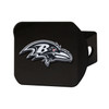 Baltimore Ravens Hitch Cover - Chrome on Black