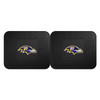 14" x 17" Baltimore Ravens Vinyl Car Utility Mat, Set of 2