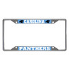 Carolina Panthers Chrome and Black License Plate Frame