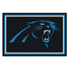 59.5" x 88" Carolina Panthers Black Rectangle Rug