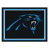 8' x 10' Carolina Panthers Black Rectangle Rug