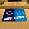 33.75" x 42.5" Bears / Lions House Divided Rectangle Mat