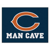 33.75" x 42.5" Chicago Bears Man Cave All-Star Navy Rectangle Mat