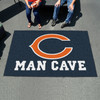 59.5" x 94.5" Chicago Bears Navy Man Cave Rectangle Ulti Mat