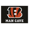 19" x 30" Cincinnati Bengals Man Cave Starter Black Rectangle Mat