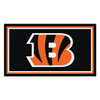 3' x 5' Cincinnati Bengals Black Rectangle Rug