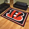 8' x 10' Cincinnati Bengals Black Rectangle Rug