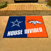 33.75" x 42.5" Cowboys / Broncos House Divided Rectangle Mat