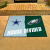 33.75" x 42.5" Cowboys / Eagles House Divided Rectangle Mat