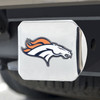 Denver Broncos Hitch Cover - Orange on Chrome