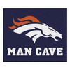 59.5" x 71" Denver Broncos Man Cave Tailgater Navy Rectangle Mat