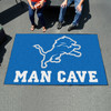 59.5" x 94.5" Detroit Lions Blue Man Cave Rectangle Ulti Mat