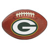 20.5" x 32.5" Green Bay Packers Football Shape Mat