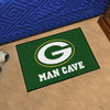 19" x 30" Green Bay Packers Man Cave Starter Green Rectangle Mat