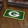 3' x 5' Green Bay Packers Green Rectangle Rug