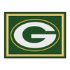 8' x 10' Green Bay Packers Green Rectangle Rug