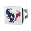 Houston Texans Hitch Cover - Blue on Chrome