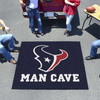 59.5" x 71" Houston Texans Man Cave Tailgater Navy Rectangle Mat