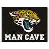 33.75" x 42.5" Jacksonville Jaguars Man Cave All-Star Black Rectangle Mat