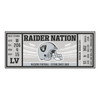 30" x 72" Las Vegas Raiders Ticket Rectangle Runner Mat