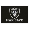 19" x 30" Las Vegas Raiders Man Cave Starter Black Rectangle Mat