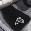 Los Angeles Rams Embroidered Black Car Mat, Set of 2