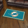 3' x 5' Miami Dolphins Teal Rectangle Rug