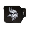 Minnesota Vikings Hitch Cover - Chrome on Black