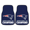 New England Patriots Super Bowl LIII Champions Carpet Car Mat, Set of 2
