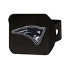New England Patriots Hitch Cover - Chrome on Black