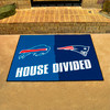 33.75" x 42.5" Patriots / Bills House Divided Rectangle Mat
